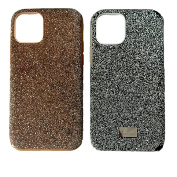 Swarovski Accessories - 11 Pro Swarovski I phone case in rose and silver glitter.